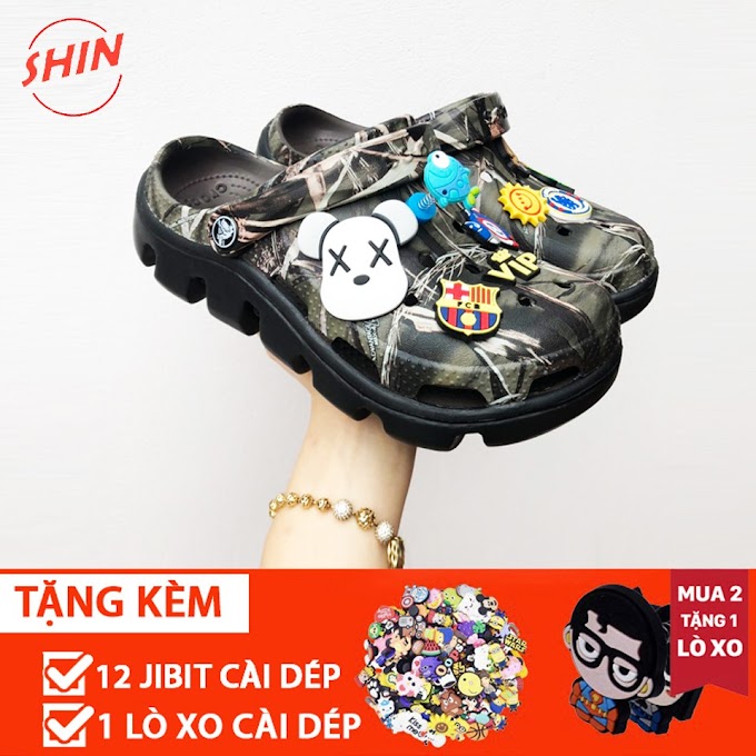 dép khủng long lượn sóng unisex💖FREESHIP💖dép khủng long vảy sơn camo 2020