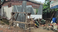 Kodim 0410/KBL Bangun Poskamling di Waylaga pada Karya Bhakti TNI