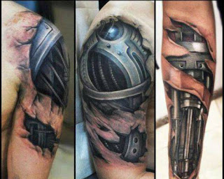 TATUAJES EN BRAZO ROBOT