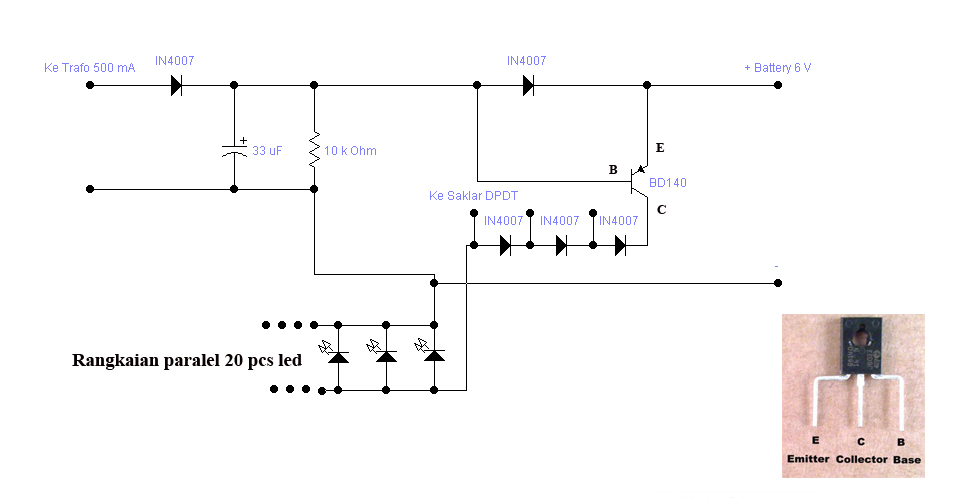 Ide Skema  Rangkaian  Lampu  Blitz Led Skema  Rangkaian 