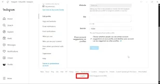 Mengganti Bahasa di Instagram untuk Laptop