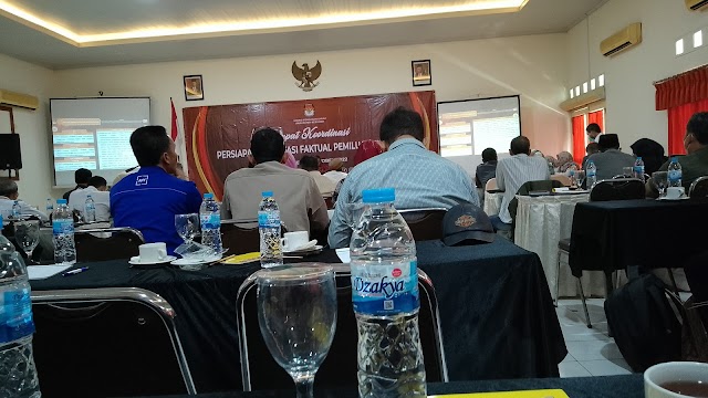 KPU Kebumen Gelar Rapat Koordinasi Persiapan Verifikasi Vaktual Pemilu 2024