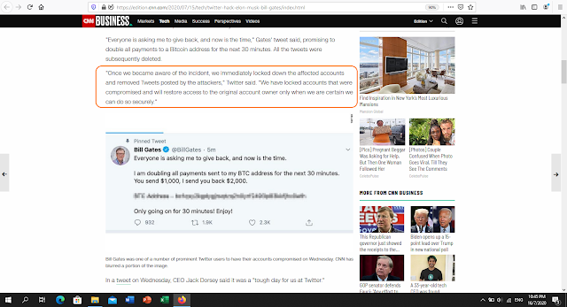 Twitter Bitcoin Account Breached