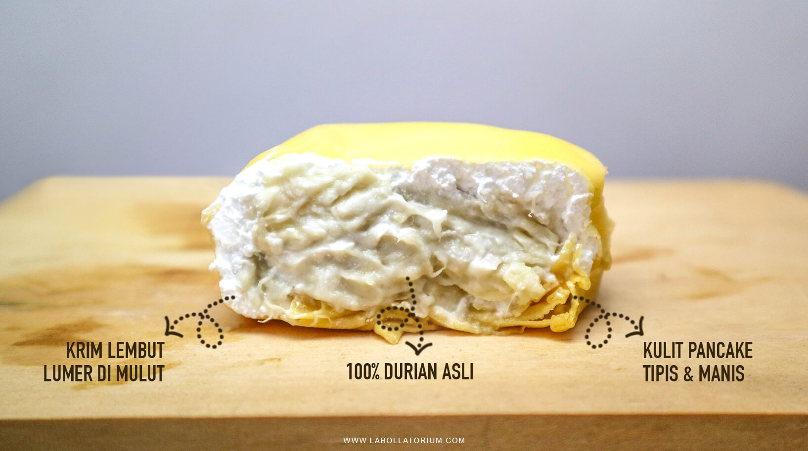 Kenikmatan Durian Pancake Original Dengan 100% Durian Asli - Menu Best Seller Belah Doeren