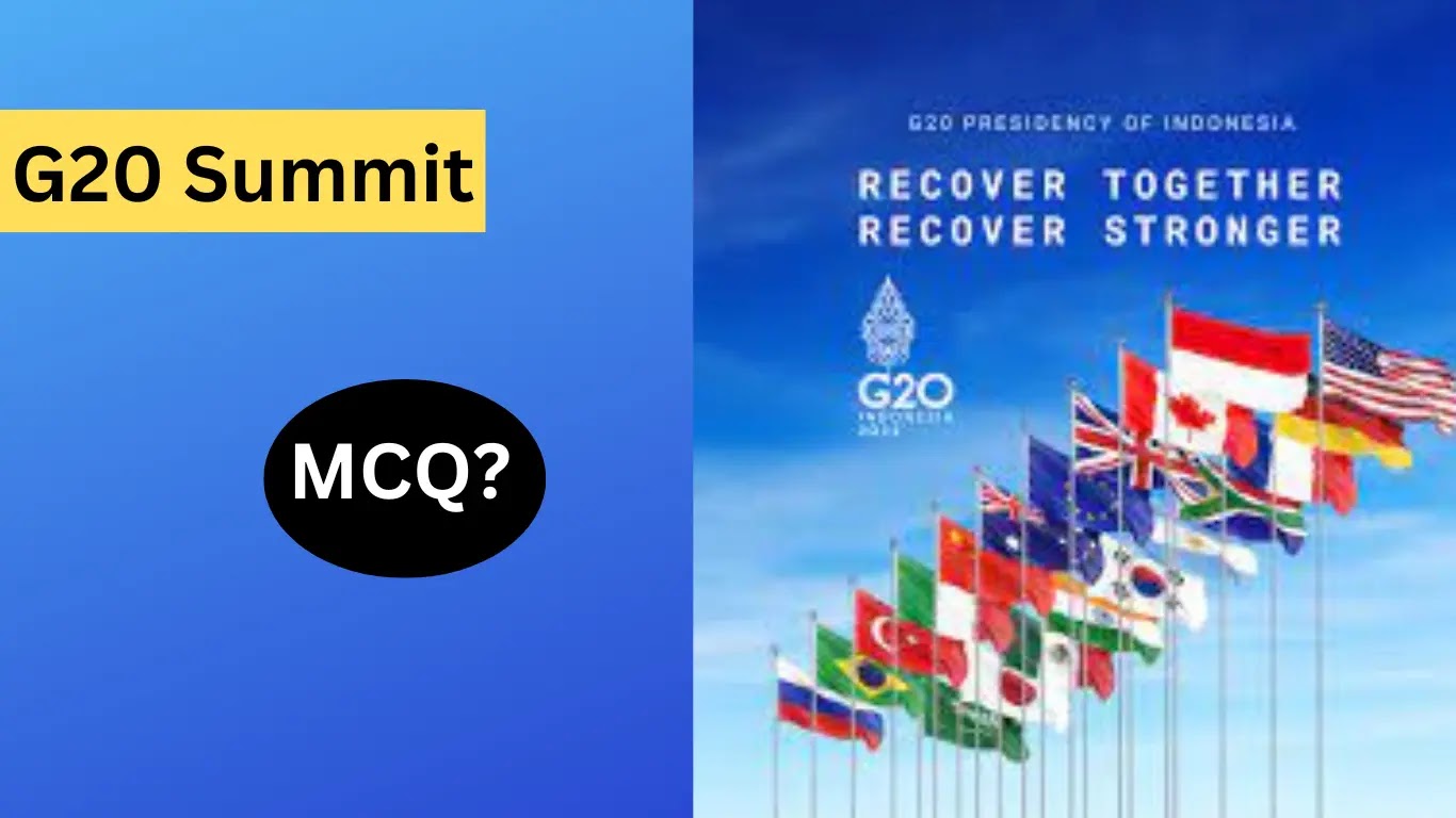 MCQ on G20 Summit