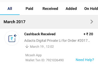 Mcash App Paytm Proof 