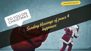 To you on Christmas Sending blessings of peace & happiness