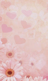 رومنسية وحب وزهور في خلفية جوال سامسونج جالكسي