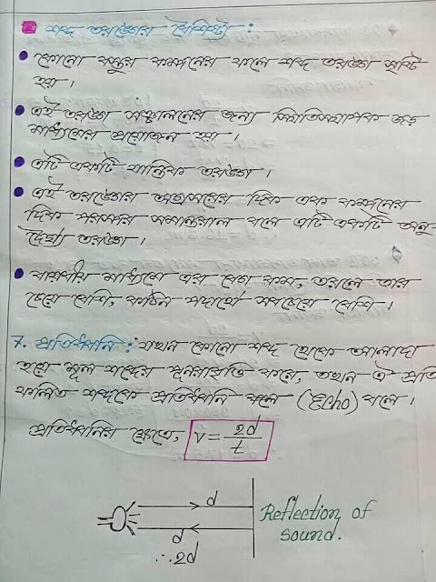 SSC Physics Chapter 7 Hand Note
