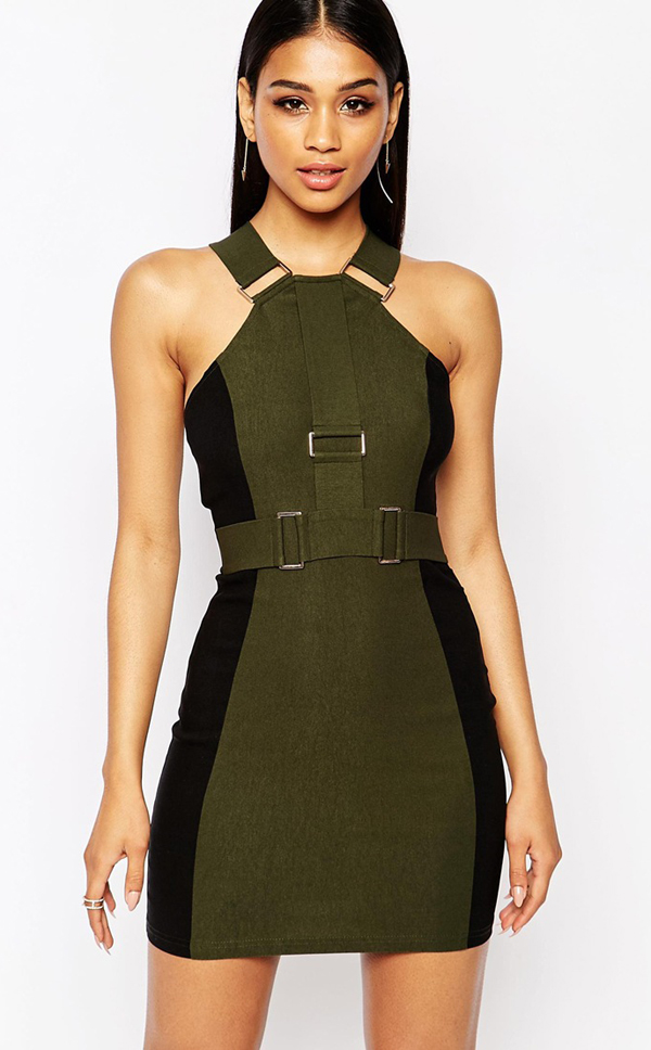 http://www.asos.com/Rare/Rare-London-Strap-Bodycon-Dress-With-Hardware-Details/Prod/pgeproduct.aspx?iid=5359898&cid=8799&sh=0&pge=8&pgesize=204&sort=1&clr=Olive+green&totalstyles=3442&gridsize=3