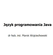 Podstawy języka programowania java