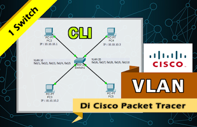 Cara Membuat VLAN di Cisco Packet Tracer Mode CLI Dengan 1 Switch