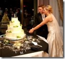 cutting the cake