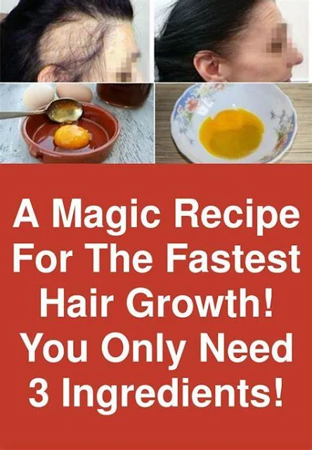 A Magic Recipe For The Fastest Hair Growth! You Only Need 3 Ingredients!