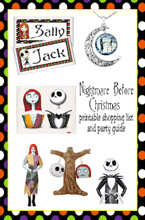 Make sure you don't miss a thing this Halloween with this Nightmare Before Christmas free printable shopping list and party ideas.  You'll find all the Halloween party ideas in one place as well as a super cute list to keep all the essentials on.
