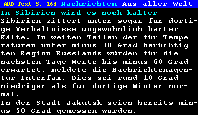 Klimawandel - es wird kalt