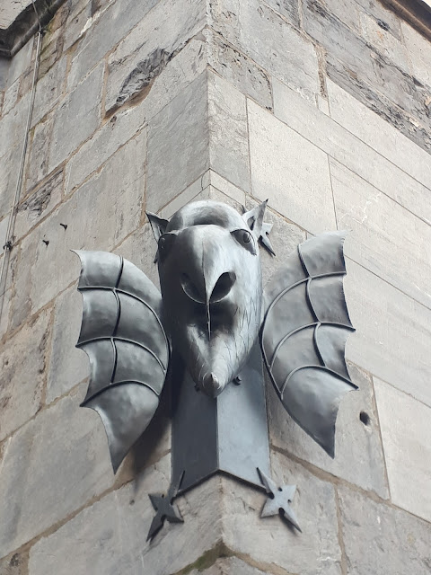 Devil on the Aachen Cathedral wall