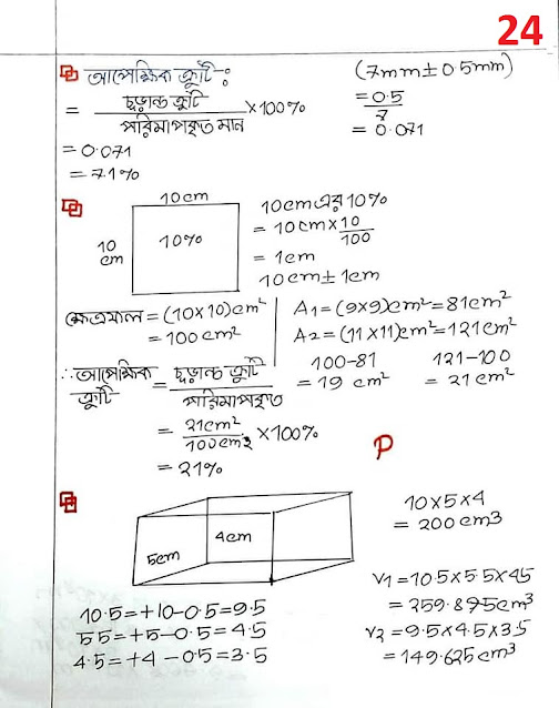 SSC Physics Chapter 1 Hand Note