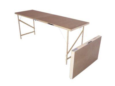 Fold Tables on Hardboard Top Decorating Table Natural Colour   9 98  B Q