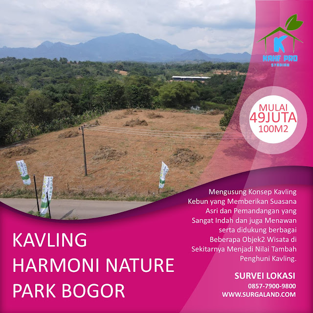 0857-7900-9800 | MURAH ! Dijual Tanah Kavling Strategis Nempel Jalan Harmoni Nature Park Bogor Gratis Wisata ke 3 Negara