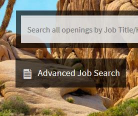 Image of Advanced Job Search Button on CalCareers