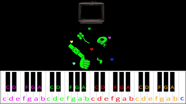 Finale (Undertale) Easy Version Piano / Keyboard Easy Letter Notes for Beginners