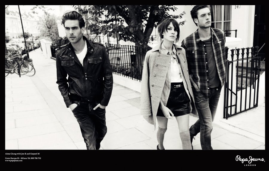 Pepe Jeans and Alexa Chung take spanish supermodel Jon Kortajarena alongside