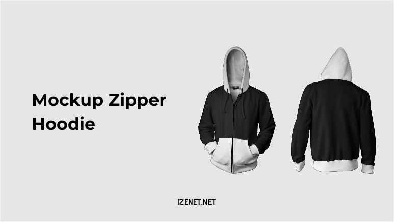 Mockup Zipper Hoodie CDR