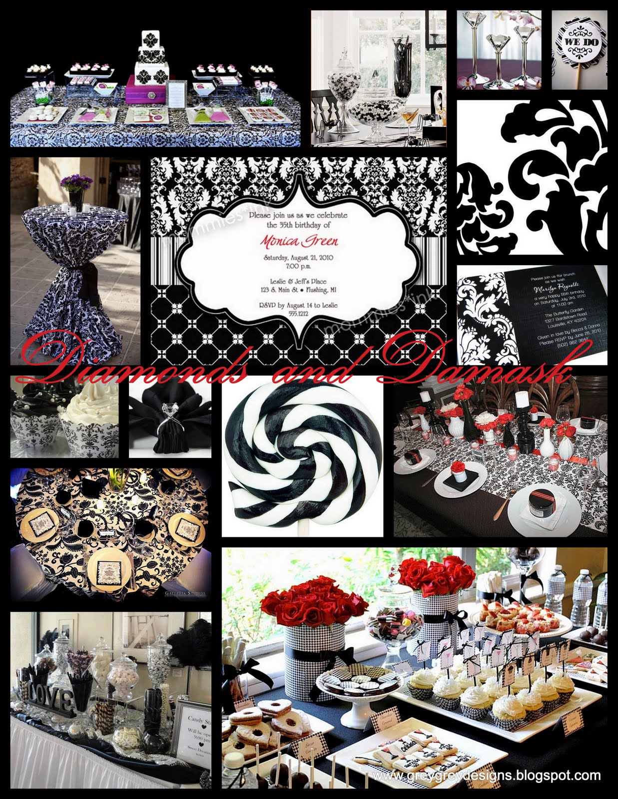 red and black weddings