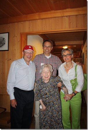 Day 4 Schwendiman party Dad, Ida, David and Regula (schwendiman)  Sommer