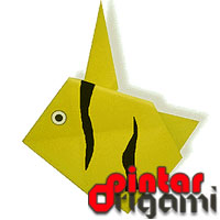 Cara Membuat Origami Ikan 2