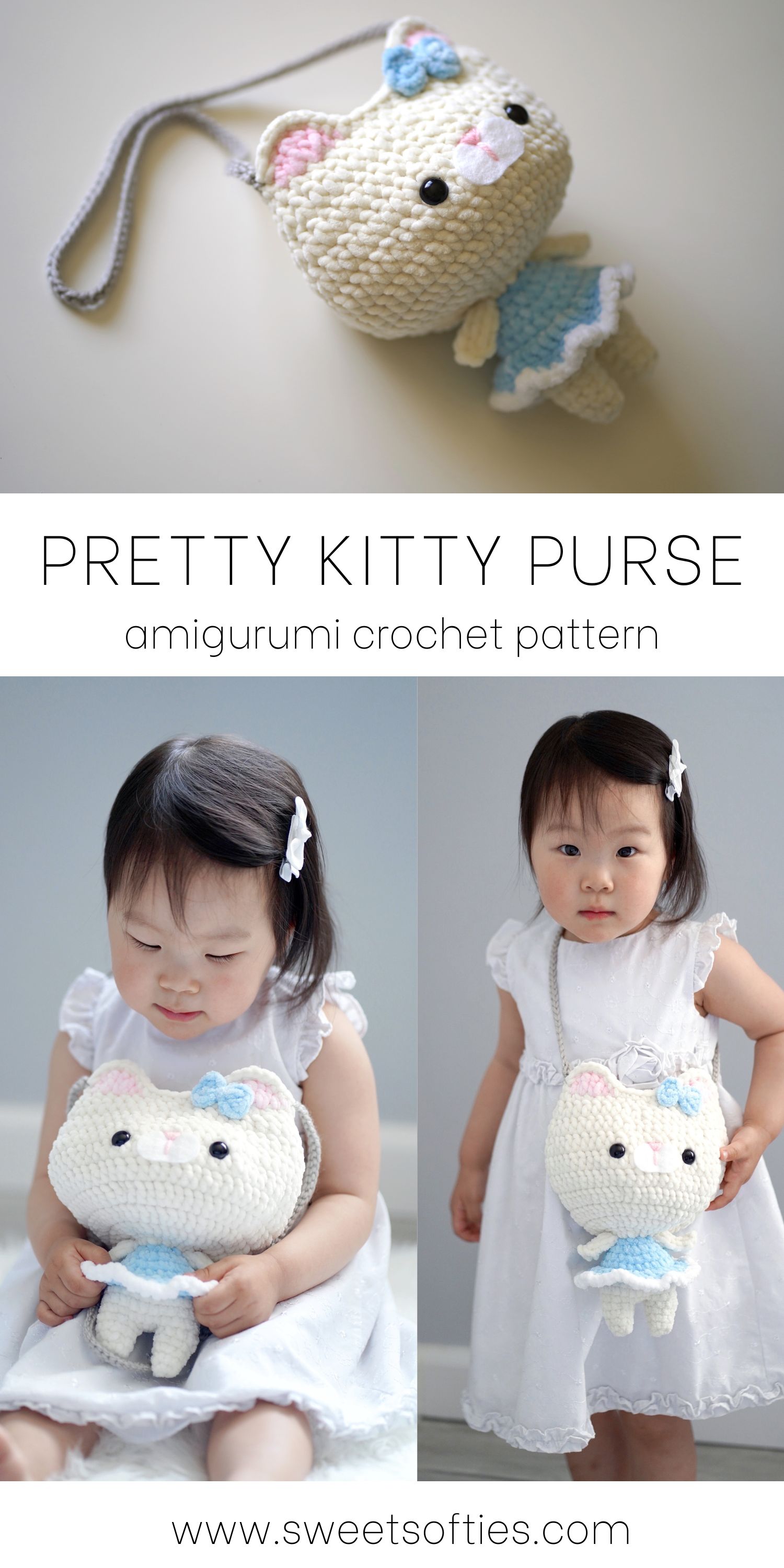 How to Make a Cute Crochet Cat Bag- Free Crochet Kitty Purse Pattern - A  Crafty Concept