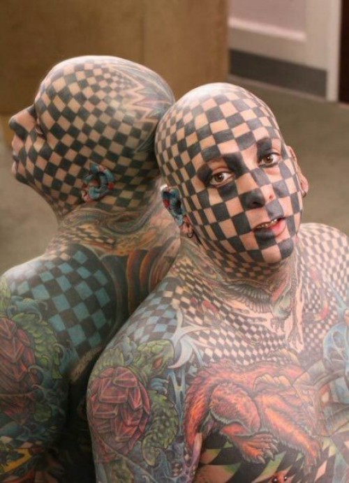 face tattoo