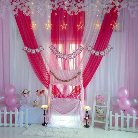 Luar Biasa Dekorasi  Aqiqah  Pink Putih Beauty Glamorous