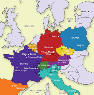 França Mapa Fronteira