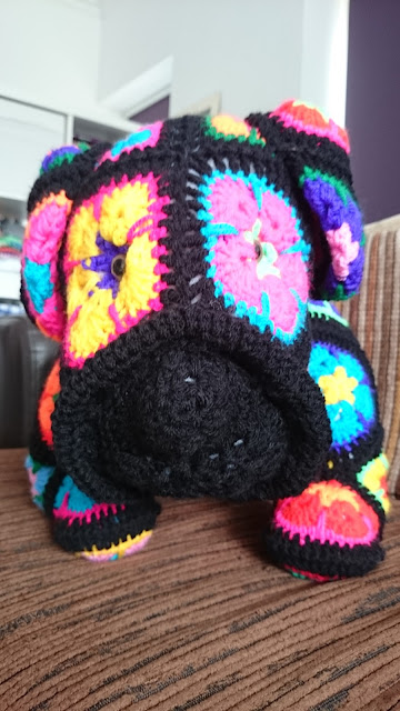 max the african flower bulldog heidi bears heidibears crochet pattern dog wool yarn handmade