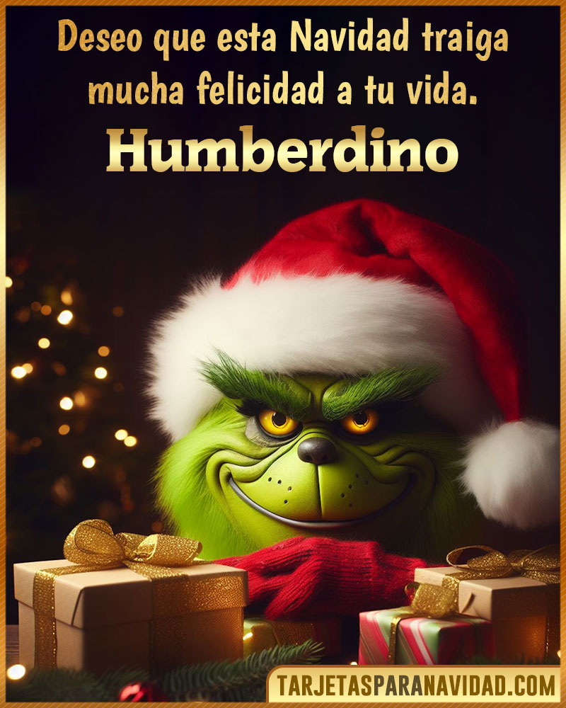 Tarjetas Felicitacion Navidad para Humberdino