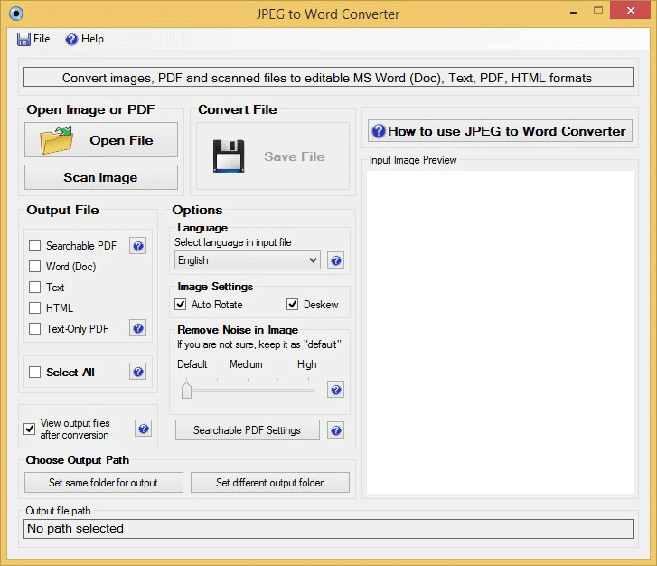 How to convert an image or scanned text into an editable word document