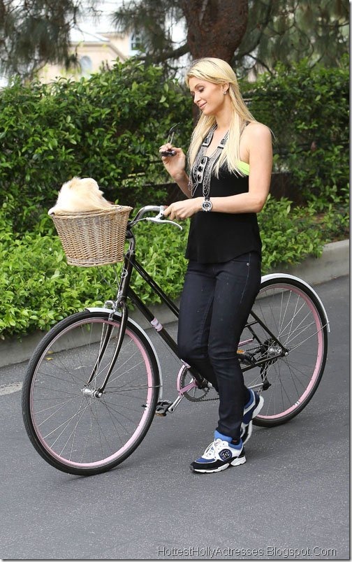 Paris Hilton Hot with Bike Pics 1
