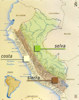 areas geográficas de Perú