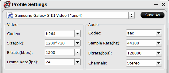 Galaxy S5/S4 Video Settings