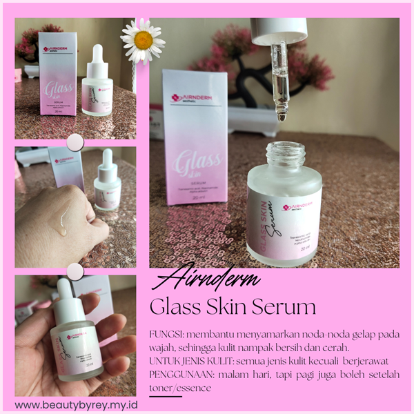 Review airnderm glass skin serum