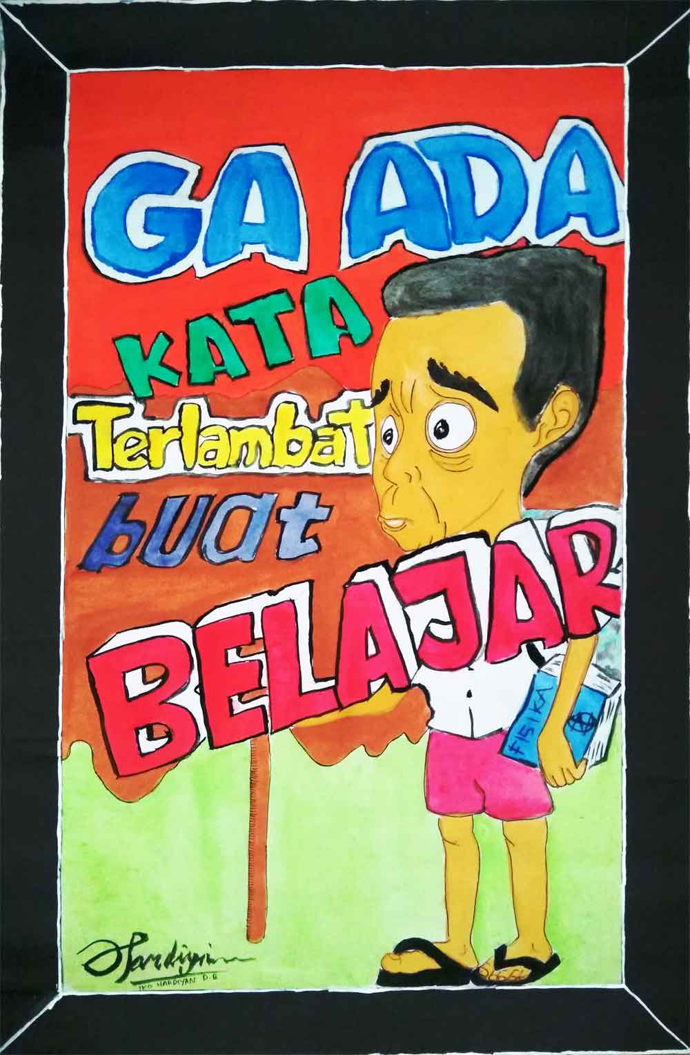 15 Contoh Poster  Pendidikan Menarik dan Mudah  Digambar 