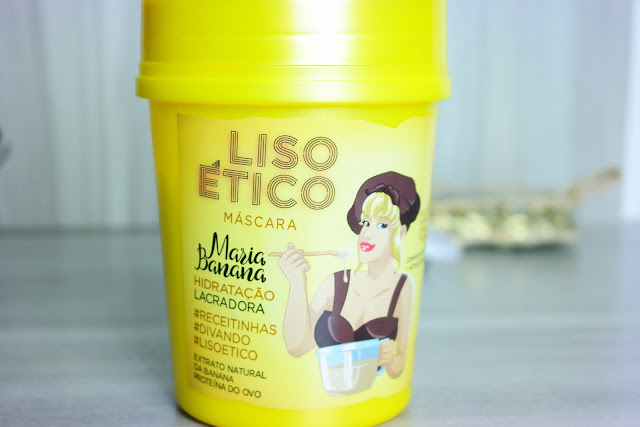 liso ético, nova Muriel, maria banana, cabelos mais hidratados, brilho, proteína do ovo, potássio, extrato da banana, cuidados com os cabelos, fios mais lisos, cabelo alinhado