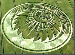 Incrível agroglífo na Inglaterra
