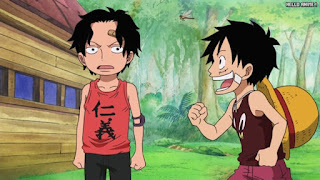 ワンピースアニメ 505話 エース ルフィ ACE LUFFY | ONE PIECE Episode 505