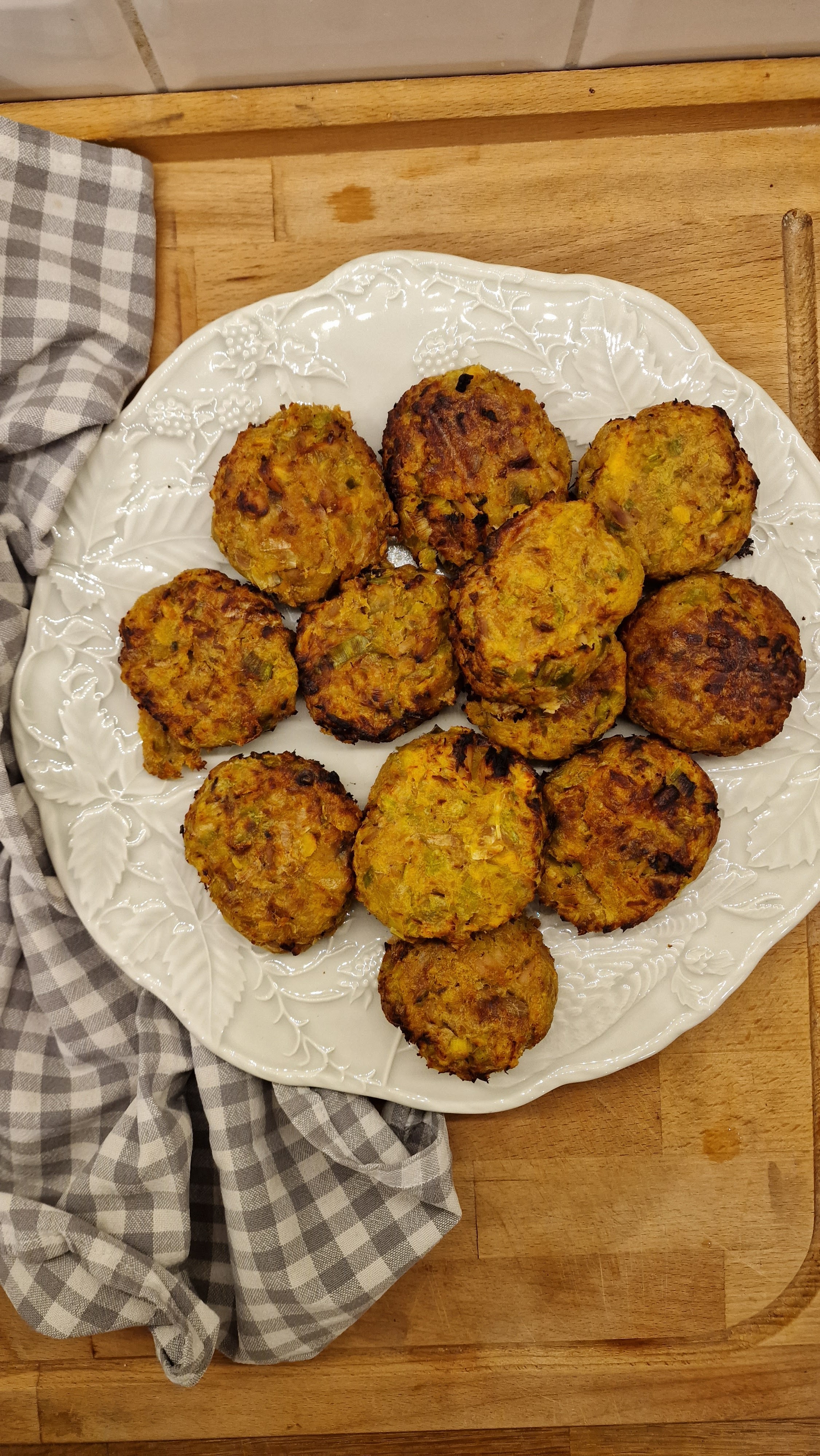 Fishcakes de Batata Doce, Atum e Alho Francês