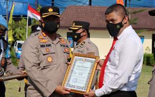 Puluhan Anggota Polres Demak dapat Penghargaan dari Kapolres Demak