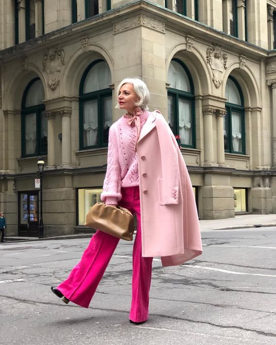 Hot pink street style fashion