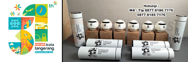 Souvenir Tumbler Sakura Life dan Speaker BTSPK01 Pesanan Pemkot Tangerang